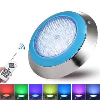 China Waterproof Ip68 DC12V 12w 24w 36w RGB swimming pool underwater light for villa pool.commercial led swimming pool light with remote control for sale