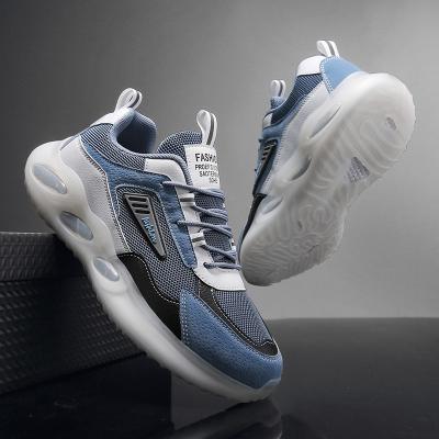 China CUSHIONING 2022 Mesh Shoes Men Lightweight Breathable Basketball Comfortable Male Sports Sneakers Lace Up New Fashion Men's Casual Shoes for sale