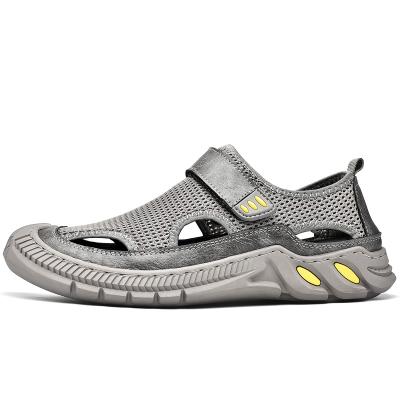 China Insulative Closed Toe Sandal Outdoor Water Casual Sandalia Mesh Leather Mens Athletic Hiking for sale