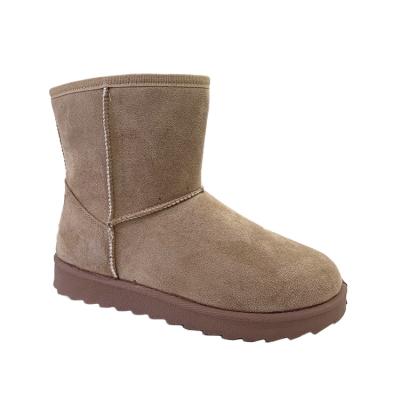 China 2021 Wholesale Round Black Flat Classic Brown Winter Snow Boots Women Snow Boots Ski for sale