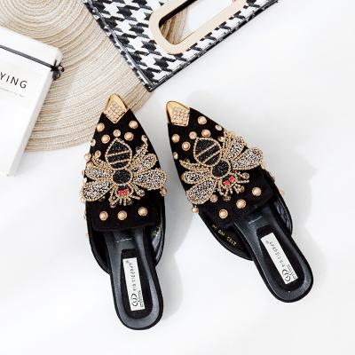 China New Women Flats Light Weight Customized Sandal Shoes Fashion Pink Flat Sandal for sale