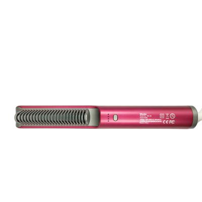 China Hotel Customized Hair Straightener With Comb Metal Ceramic Heater Hair Straightener With Temperature Control for sale