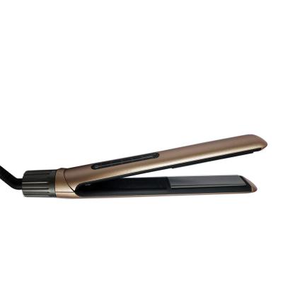 China Hotel Professional Ceramic Tourmaline Ionic Flat Iron LED Power Ionic Flat Hair Straightener for sale