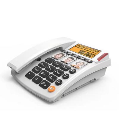 China Desk Phone 2021 New Model Caller ID Attached Phone Big Button Top Phone for sale