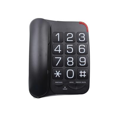 China ABS Strapped Big Number Phone Basic Model House Landline Phone For Seniors for sale