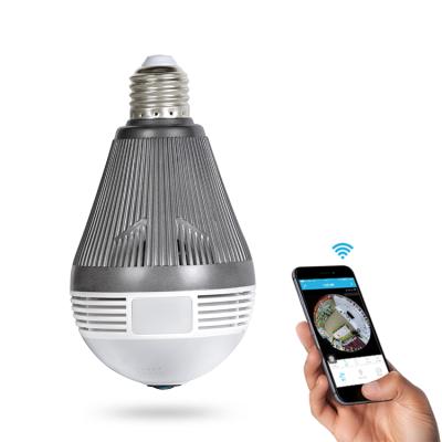 China NIGHT VISION 360 Degree Promotion LED Light Bulb Panoramic Mobile Camera P2P Wi-Fi for sale