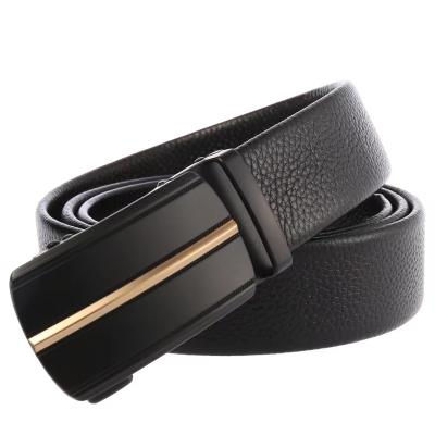 China High-end Top Layer Cowhide Men's Leather Belt Soft Men's Leather Belt Buckle Business Automatic Belt for sale