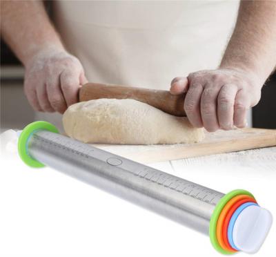 China Viable Professional High Quality Flour Stainless Steel Pin Gun Baking Stick Biscuit with Scale for sale