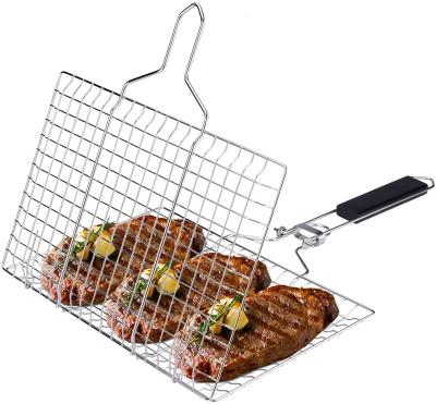 China Best Price Dustproof High Quality Foldable Barbecue Net Basket BBQ Rack Tools for sale