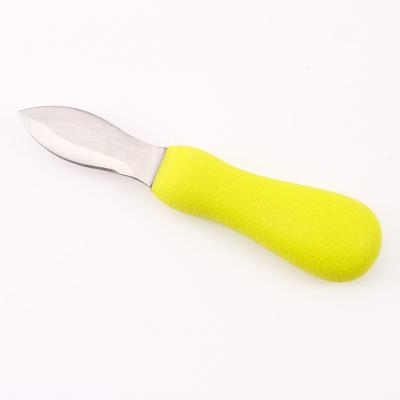 China Viable Seafood Opener With Knife Plastic Oyster Tools Stainless Steel Handle Sharp Blade Kitchen Tool for sale