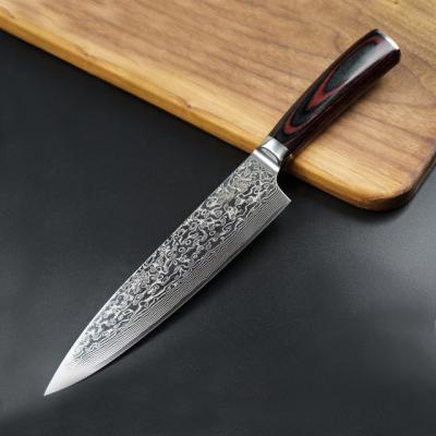 China Viable made in Yangjiang good price 8 inch high quality damascus steel chef knife for sale