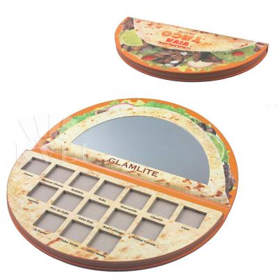 China Environmental friendly and reuse semicircle shape palette cosmetic empty packaging creative food palette customized for sale