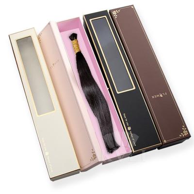 China Luxury Handmade Private Label Hair Wig Box Package Hair Extension Packaging for sale