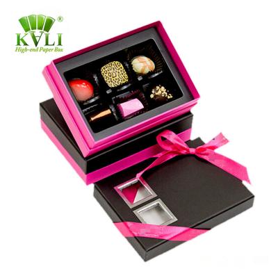 China Kali Luxury Empty Handmade Chocolate Gift and Sweet Paper Boxes with Dividers Factory Suppliers for sale