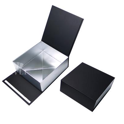 China Large Magnetic Folding Paper Boxes Magnetic Folding Gift Closure Handmade Flat Storage Box With Lids for sale