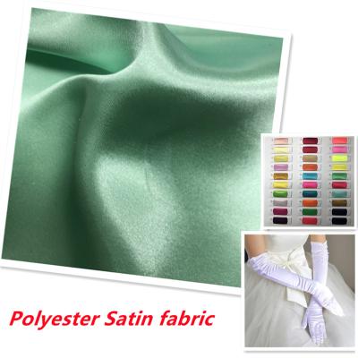 China Breathable factory and cheap price 50*75D 100% twill polyester satin fabric for dress for sale