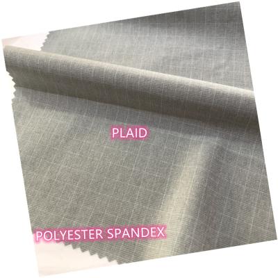 China 100D Stretch Plaid Fabric 4 Way Stretch Fabric Polyester With Spandex Fabric For Pants for sale