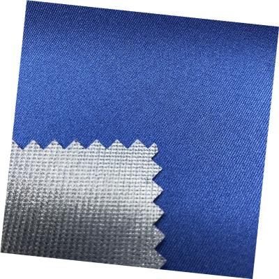 China Waterproof Mechanical Stripe Stretch Woven Polyester Bonded Laminated Fabric For Jacket for sale