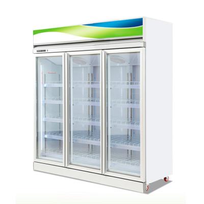 China Upright 1600L Single-temperature 1600L Supermarket Cooler Beverage Fridge Commercial Display Fridge for sale