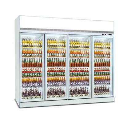 China Upright Commercial Single-Temperature Display Freezer Fridge Beverage Cooler for sale