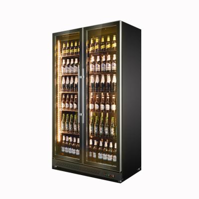 China Automatic Single-temperature Defrost Upright Glass Door Fridge Display Cooler for sale