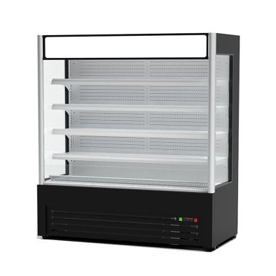 China Single-temperature Open Supermarket Refrigeration Cooler Multideck Vegetable Display Chiller Showcase for sale