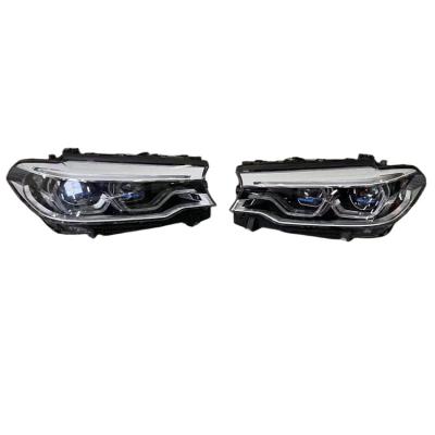 China Suitable for BMW 5 series car headlights G38 520 530 525 front lights 5 (G30 car upgrade LED light system 528li original clear headlights for sale