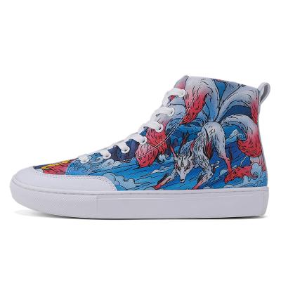 China CUSHIONING custom low MOQ printing ladies canvas personal casual shoes for sale