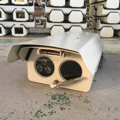 China Outdoor Aluminum Alloy DC12V DC24V Dual Windows CCTV Aluminum Camera Housing With Heater&Fan&wiper&IR for sale