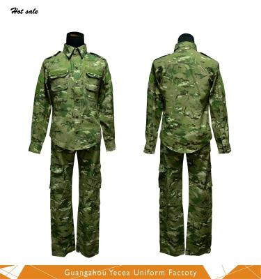 China Anti-Static Syria Military Special Troops Training Pockets Green Army Suit Jacket Camouflage Woodland Logo Uniform Custom Embroidery for sale