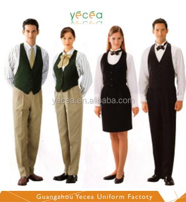 China restaurant & HOT sale bar restaurant waiter uniform for sale