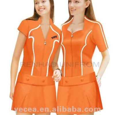 China HOT selled SKIRTS (OEM) spandex promotion uniform for sale