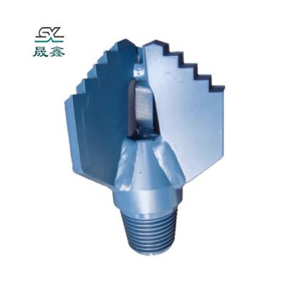 China Building Material Shops 3 Wing Die And Steel Body PDC Concave Drill Bit PDC Drag Bit PDC Non Digging Bit for sale