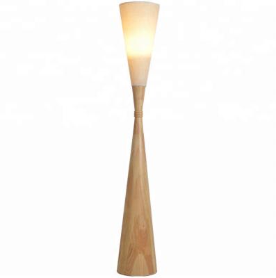 China Modern Design Floor Standing Lampshade Simple Wood Base Light Stand Decorating Acrylic Led Floor Lamp Chinese Indoor Lighting for sale