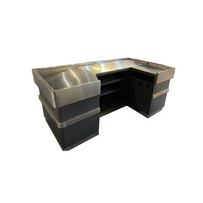 China The supermarket factory direct sales L-shaped supermarket checkout counter cash checkout counter for sale