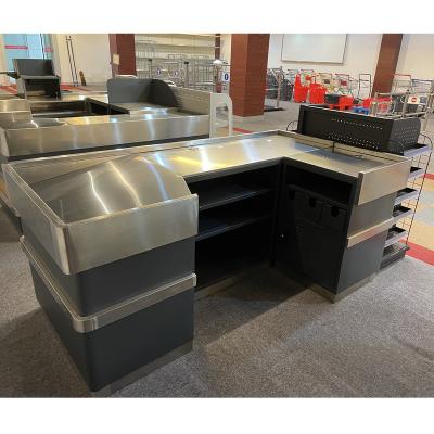 China Supermarket Factory Direct Sales Supermarket Retail Cash Counter Checkout Counter for sale