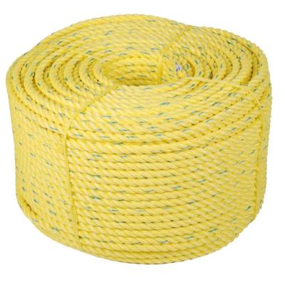 China Handy HDPE 3 Strands Plastic Twisted Rope High Quality Price PE Fishing Packing Ropes PP Twist 8 mm for sale