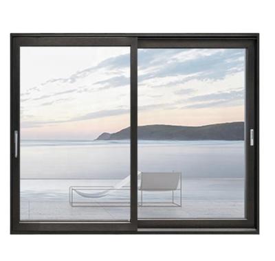 China Frameless Silent Heat Insulation LVDUN Interior Patio Exterior Glass Aluminum Sliding Door for sale