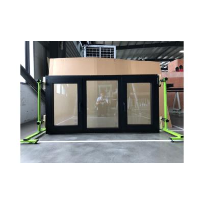 China LVDUN Factory Swing Window And Door Villas Aluminum Prefab Houses Modern Tilt And Turn Window for sale