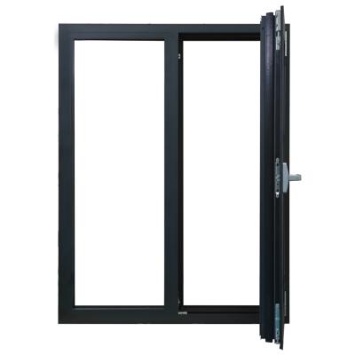 China LVDUN Swing Tempered Glass Local Window Aluminum Horizontal Folding Aluminum Window for sale