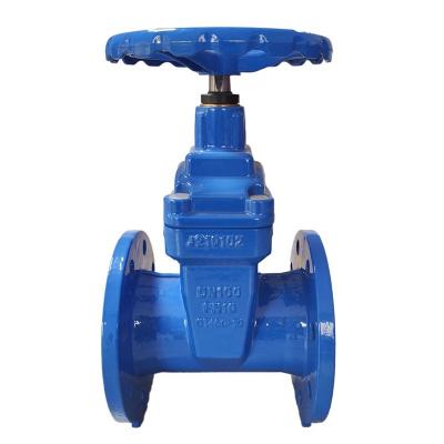 China Fluorine Lined Fluorine Lined Gate Valve General Ductile Type Non Rising Flap Stem Water Iron Flange Type Non Rising for sale