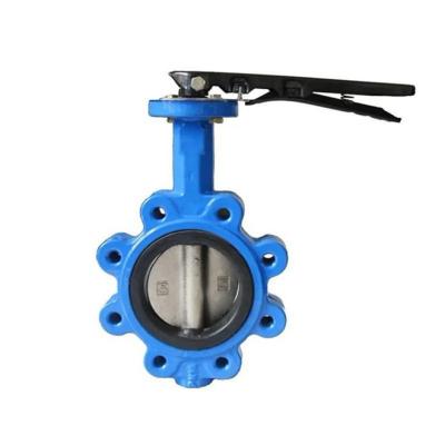 China General Cast Iron Ductile Stainless Steel Handle Manual Operated Hook Type Butterfly Valves for sale