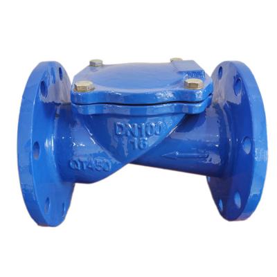 China Dn200 Ductile Iron Double ANSI General Swing Check Valve Pn16 Non Return Water Sewage Check Valve For Water Pump for sale