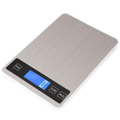 China Weight Measuring Slim Electronic Multifunctional Food Nutrition Stainless Steel Kitchen Balance Scale Model 825 Intelligent Digital Battery 10kg for sale