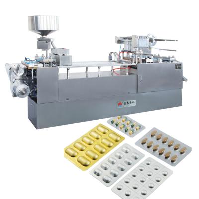 China Custom Automatic Food Filling Alu Aluminum Foil Plastic Blister Packing Machine For Tablet Capsule Candy Packing for sale