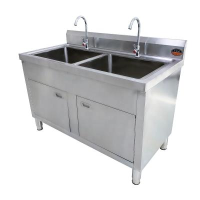 China Without Faucet 304 Modern Chinese Restaurant Stainless Steel Sink Free Standing Cabinet For Sale for sale