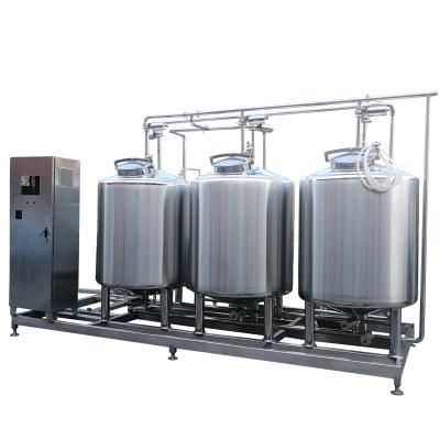 China Automatic beer brewery industry water/acid/alkali tank CIP cleaning system for sale