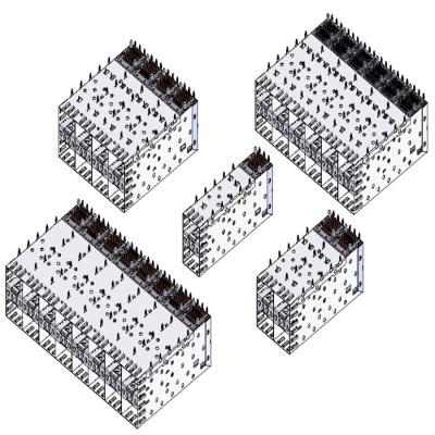 China 2.5g CAGE+Copper SFP Transceiver Module 2*N Ports SFP Connector With Light Pipe SFP Module SFPALL for sale