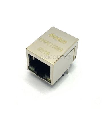 China High Quality PCB Socket Connector Single Port HR911105A RJ45 With LED Light Transformer Filter RJ45 Connector for sale