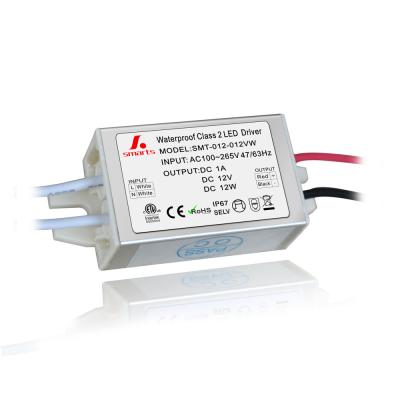 China LED Lighting SMARTS POWER ip67 ETL CE Constant Voltage 12v 6w 9w 12w Mini Led Driver for sale